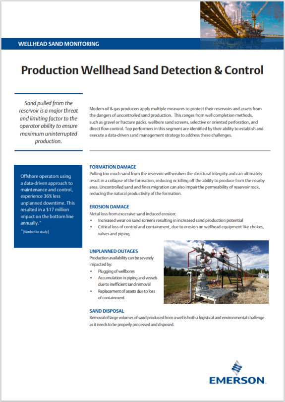Production Wellhead Sand Detection & Control