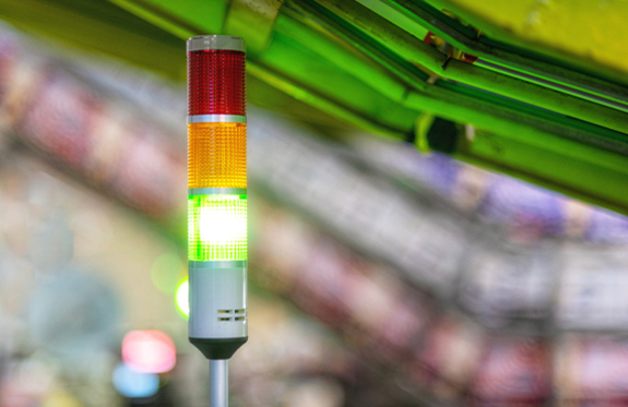 Audio and visual warning signals are designed to protect your employees and contractors.
