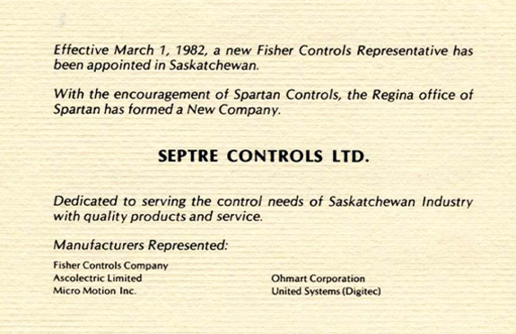 Formation of Septre Controls