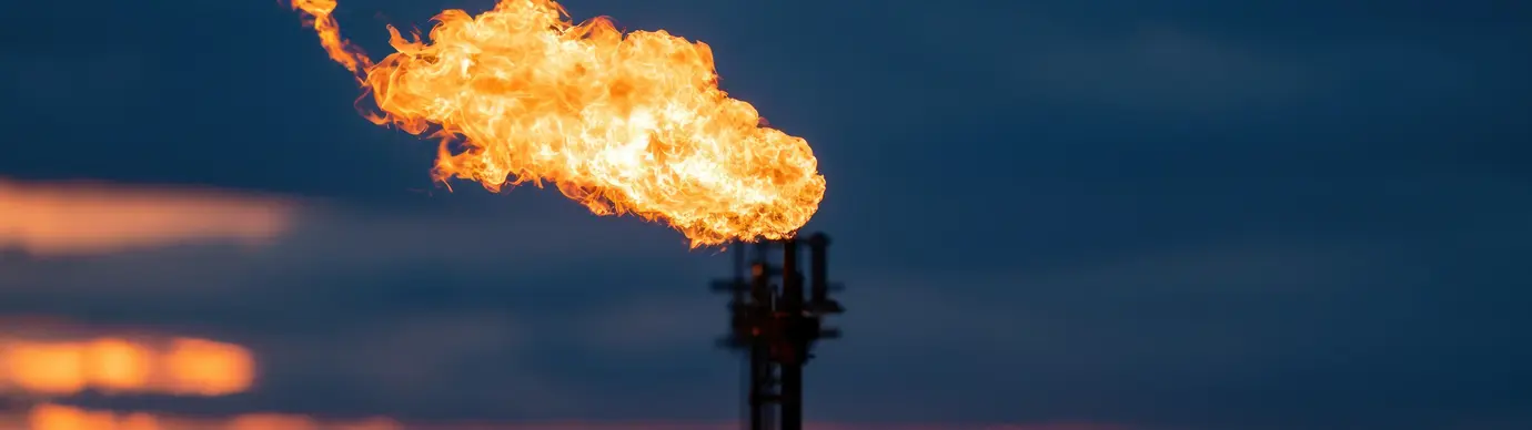 Flare stack, background 