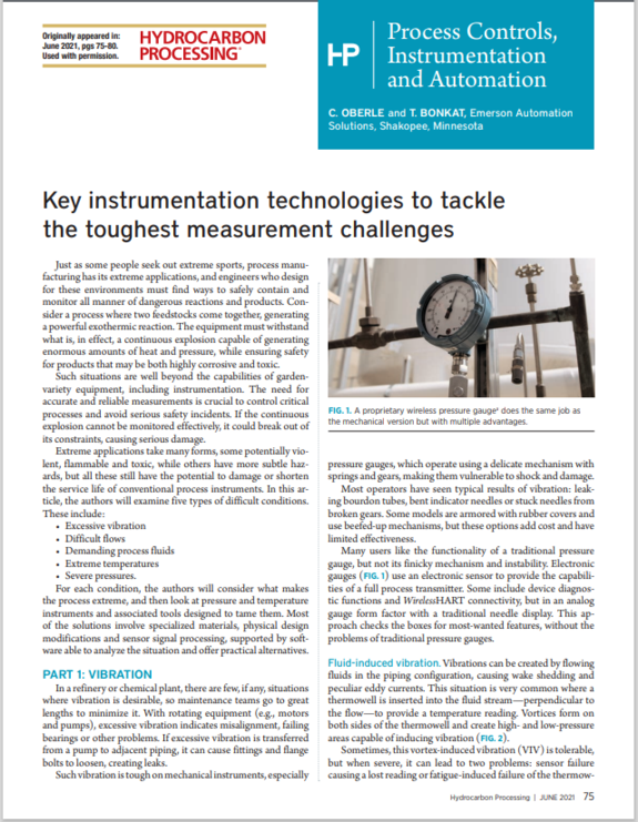 Key Instrumentation Technologies to Tackle the Toughest Measurement Challenges