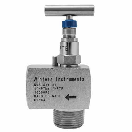 Winters NVA Needle Valve/Angle Body, Hard Seat