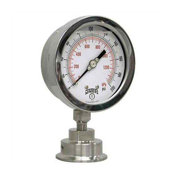 Winters PSI Industrial Sanitary Gauge Assembly