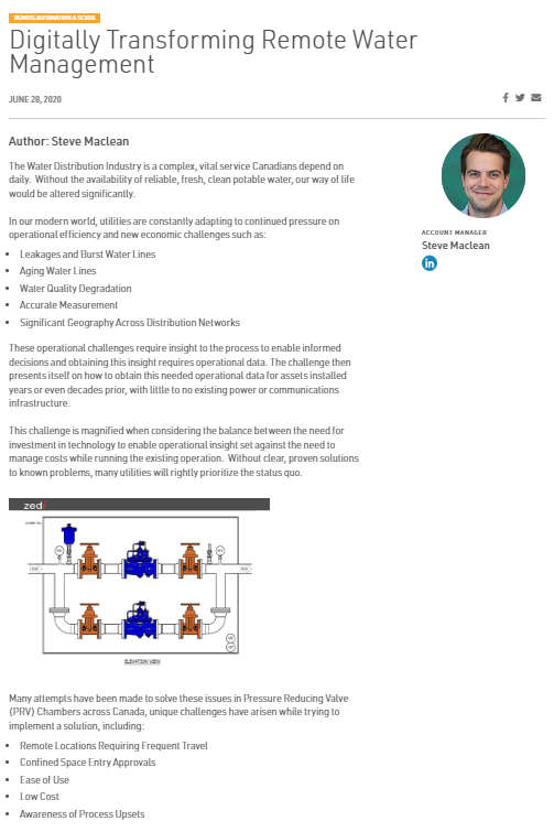 Digitally Transforming Remote Water Management