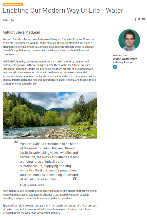 Enabling Our Modern Way Of Life - Water