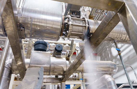 Steam erosion with some liquid cavitation can cause steam blowdown valves to experience body and trim damage. Steam erosion with some liquid cavitation can cause steam blowdown valves to experience body and trim damage.