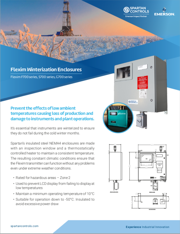 FLEXIM Winterization Enclosure Datasheet