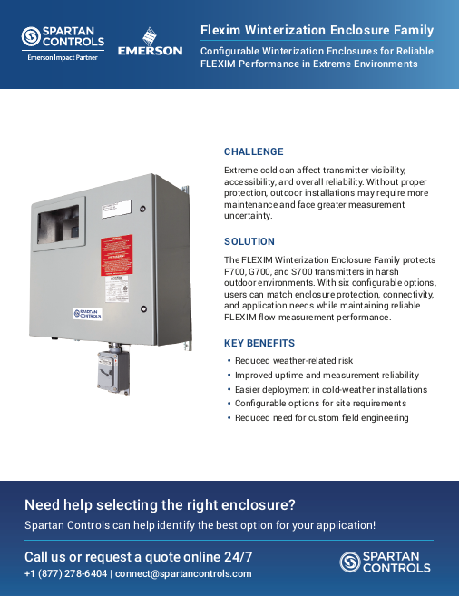 FLEXIM Winterization Enclosure Datasheet