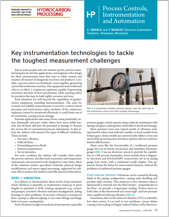 Key Instrumentation Technologies to Tackle the Toughest Measurement Challenges