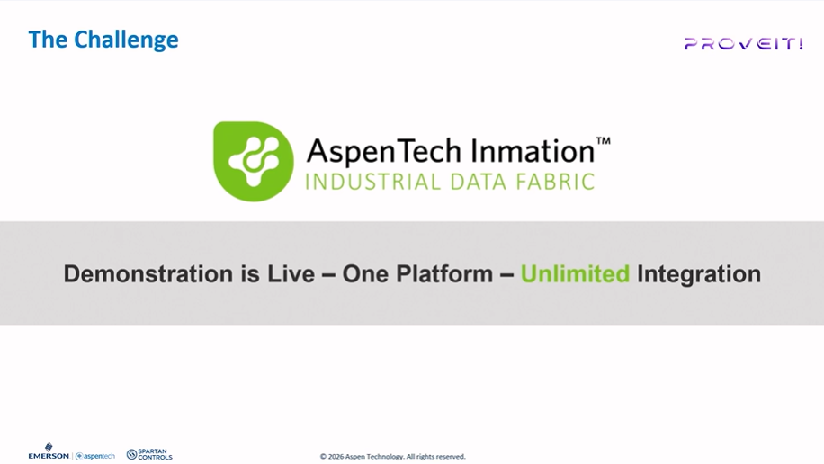 AspenTech and Spartan Controls Prove Industry 4.0 with Inmation