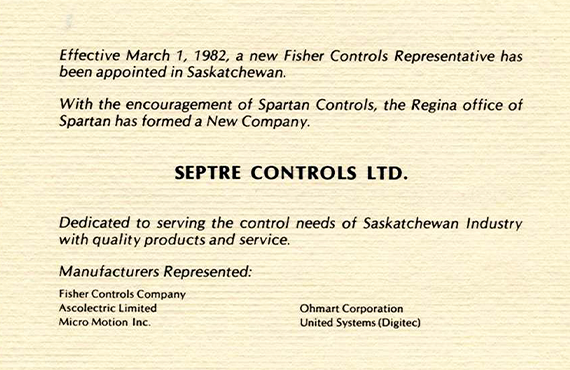 Formation of Septre Controls